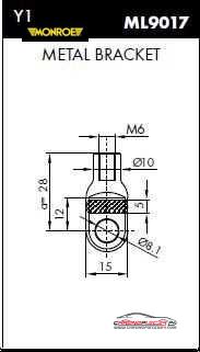 Achat de MONROE ML5421 Vérin, capot-moteur pas chères