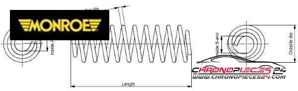 Achat de MONROE SE0526 Ressort de suspension pas chères