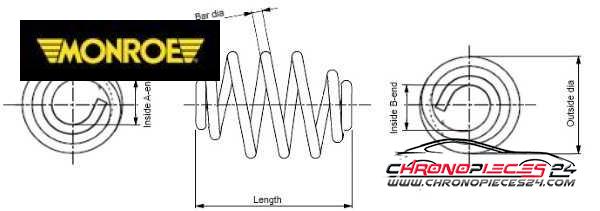 Achat de MONROE SN0408 Ressort de suspension pas chères