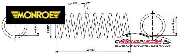 Achat de MONROE SP0119 Ressort de suspension pas chères
