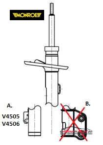 Achat de MONROE V4505 Amortisseur pas chères