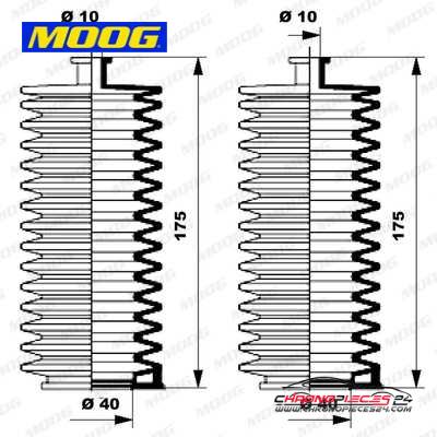 Achat de MOOG K150005 Jeu de joints-soufflets, direction pas chères