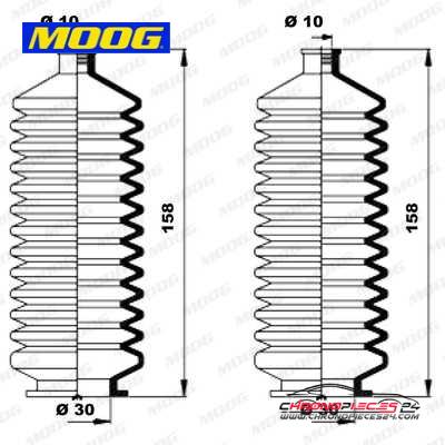 Achat de MOOG K150008 Jeu de joints-soufflets, direction pas chères