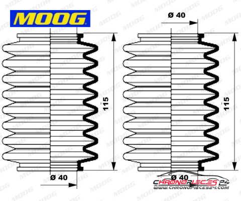 Achat de MOOG K150010 Jeu de joints-soufflets, direction pas chères