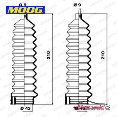 Achat de MOOG K150029 Jeu de joints-soufflets, direction pas chères