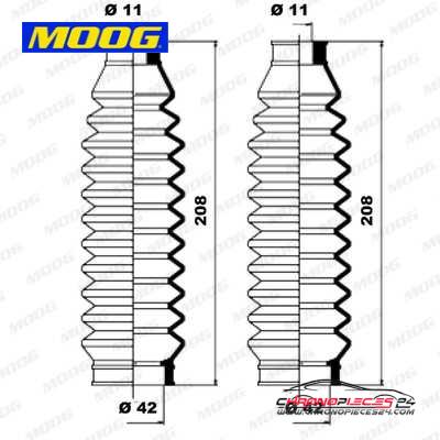 Achat de MOOG K150083 Jeu de joints-soufflets, direction pas chères