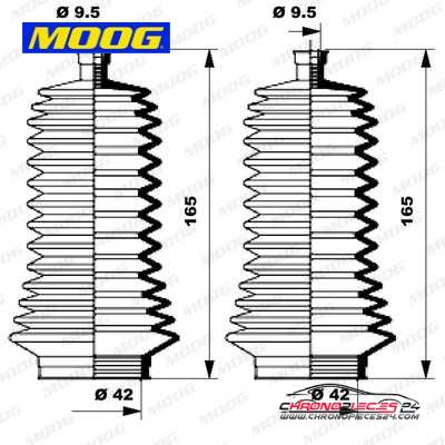 Achat de MOOG K150133 Jeu de joints-soufflets, direction pas chères