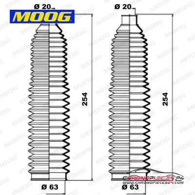 Achat de MOOG K150142 Jeu de joints-soufflets, direction pas chères