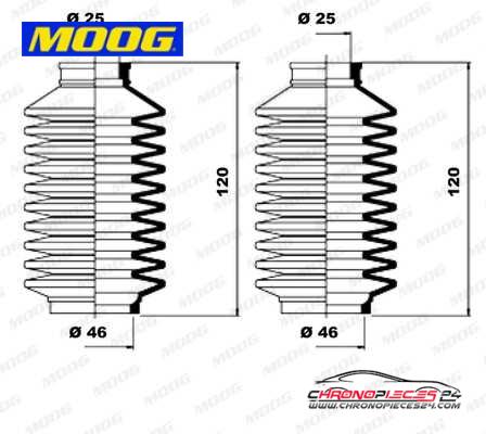 Achat de MOOG K150147 Jeu de joints-soufflets, direction pas chères