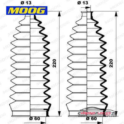 Achat de MOOG K150148 Jeu de joints-soufflets, direction pas chères