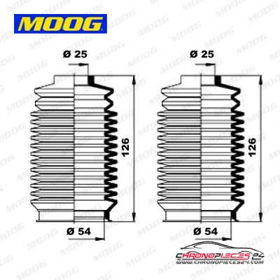 Achat de MOOG K150159 Jeu de joints-soufflets, direction pas chères