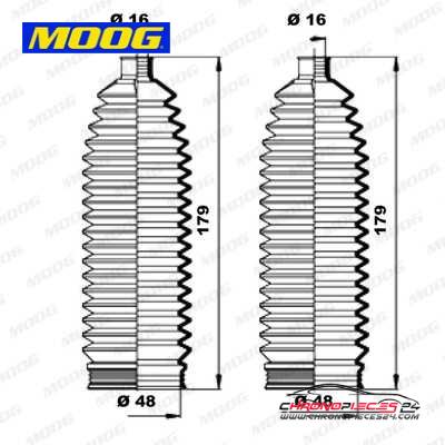 Achat de MOOG K150182 Jeu de joints-soufflets, direction pas chères