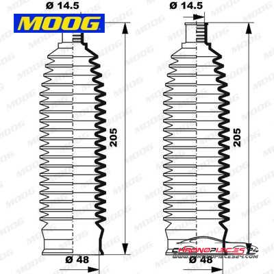 Achat de MOOG K150235 Jeu de joints-soufflets, direction pas chères