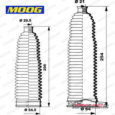 Achat de MOOG K150242 Jeu de joints-soufflets, direction pas chères