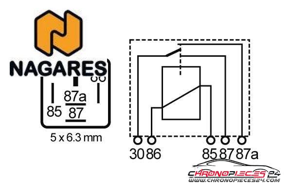 Achat de NAGARES RLPS/5-12D Relais, courant de travail pas chères