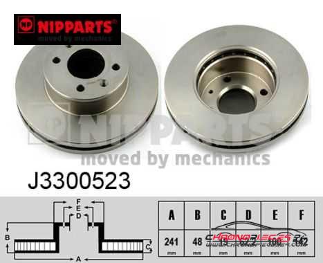 Achat de NIPPARTS J3300523 Disque de frein pas chères