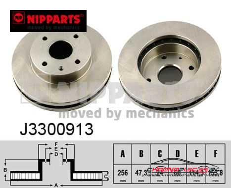 Achat de NIPPARTS J3300913 Disque de frein pas chères