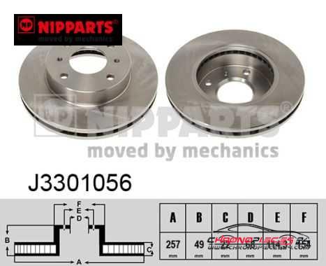 Achat de NIPPARTS J3301056 Disque de frein pas chères