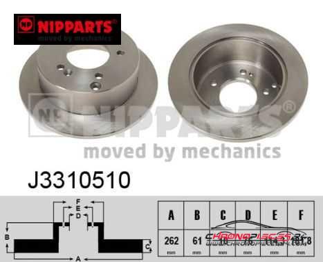 Achat de NIPPARTS J3310510 Disque de frein pas chères