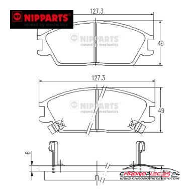 Achat de NIPPARTS J3600515 Kit de plaquettes de frein, frein à disque pas chères