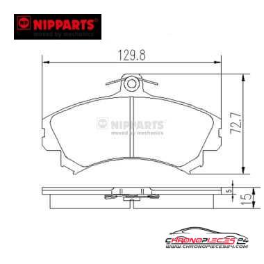 Achat de NIPPARTS J3605036 Kit de plaquettes de frein, frein à disque pas chères