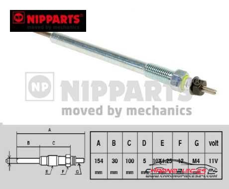 Achat de NIPPARTS J5710302 Bougie de préchauffage pas chères