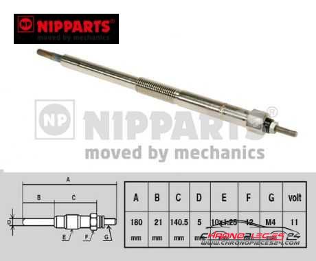 Achat de NIPPARTS J5711026 Bougie de préchauffage pas chères