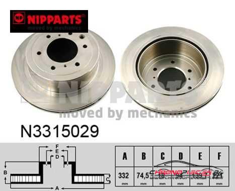 Achat de NIPPARTS N3315029 Disque de frein pas chères