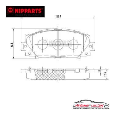 Achat de NIPPARTS N3602127 Kit de plaquettes de frein, frein à disque pas chères