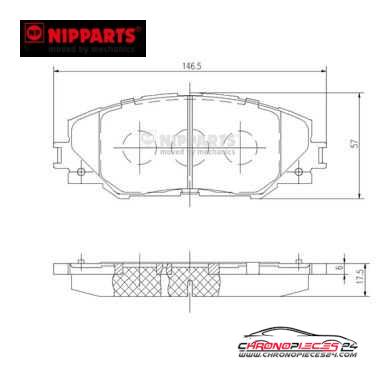 Achat de NIPPARTS N3602138 Kit de plaquettes de frein, frein à disque pas chères